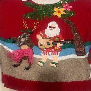Aloha Christmas Sweater - sequence- size Medium